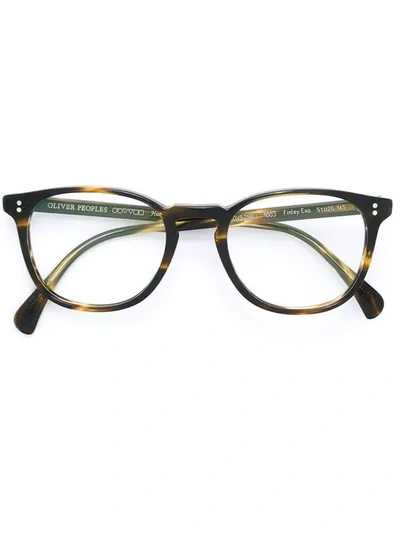 Oliver Peoples 'finley' Glasses In Braun