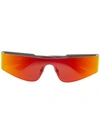 Balenciaga Holographic Sunglasses In Orange