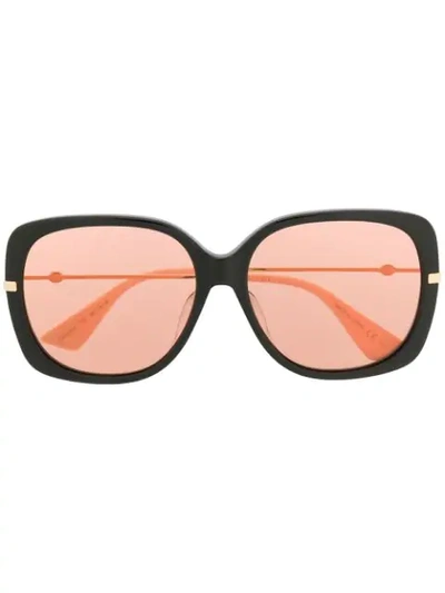 Gucci Eyewear Oversized Square Frame Sunglasses - Black