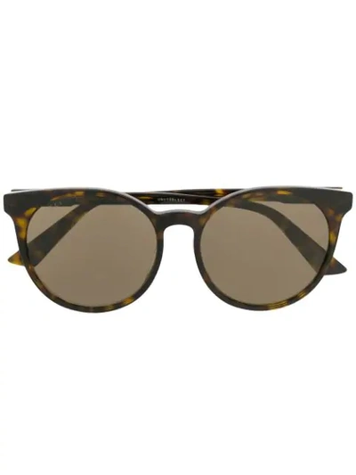 Gucci Eyewear Round Frame Sunglasses - Brown