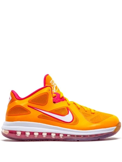 Nike Lebron 9 Low Sneakers In Orange