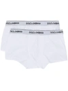 Dolce & Gabbana Logo-waistband Boxer Briefs (pack Of Two) In Black