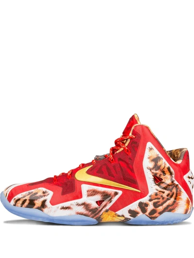 Nike Lebron Xi Premium Sneakers In Multicolour