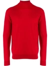 Dsquared2 Turtleneck Jumper In Red