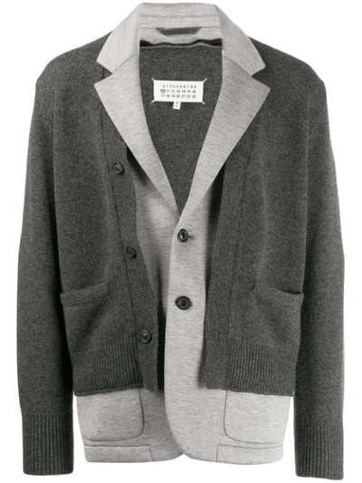 Maison Margiela Double Layer Jacket In Grey