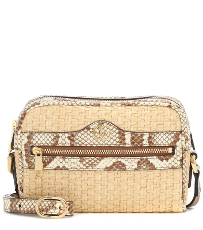Gucci Ophidia Mini Shoulder Bag In Beige