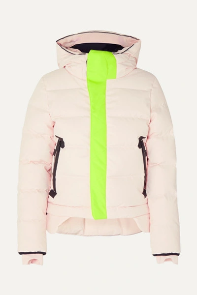 Templa Nano Hooded Quilted Shell Down Coat In Blush