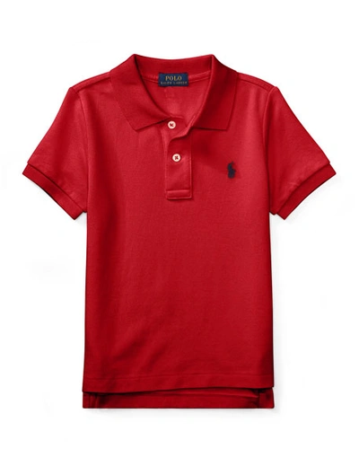 Ralph Lauren Kids' Short-sleeve Logo Embroidery Polo Shirt In Red