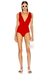 Adriana Degreas X Cult Gaia Textured Swimsuit In Red