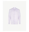 Eton Mens Purple Slim-fit Cotton Shirt 16