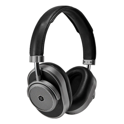 Master & Dynamic Mw65 Active Noise-cancelling Wireless Headphones In Black Leather/gunmetal