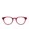 Look Optic Abbey Round Blue Light Glasses, 47mm In Red