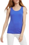 Nic And Zoe Nic+zoe Petites Scoop-neck Tank In Washed Cobalt