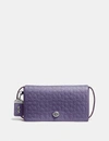 Coach Dinky In Signature Leather - Women's In Dusty Lavender/silver