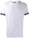 Balmain Logo-jacquard Cotton T-shirt In White