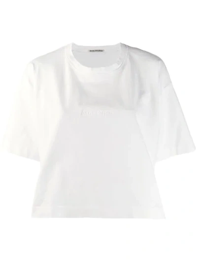 Acne Studios Cylea Emboss T-shirt In White