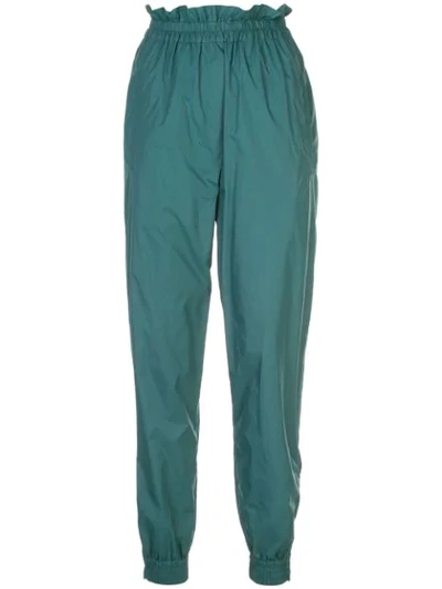 Tibi Jogger Tapered Trousers In Green