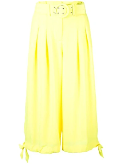 Nicholas High-waisted Culottes In Yellow