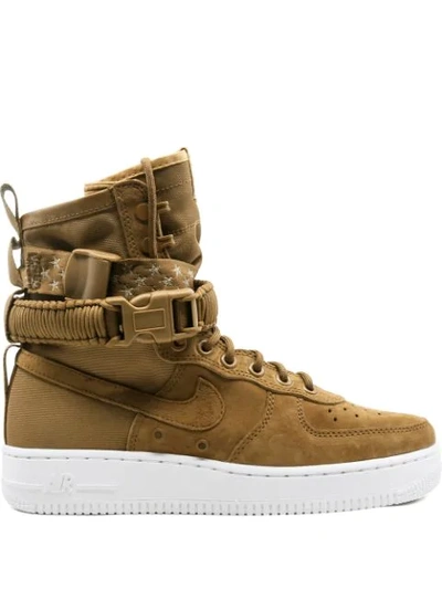 Nike Sf Af1 Trainers In Brown