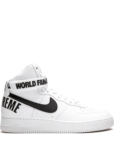 Nike X Supreme Air Force 1 High Sneakers In White