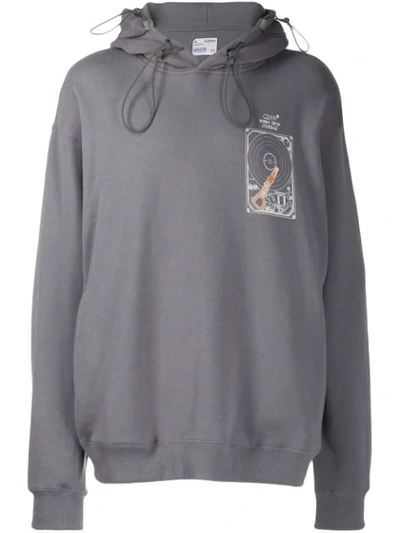 C2h4 Human Data Storage Hoodie In Grey