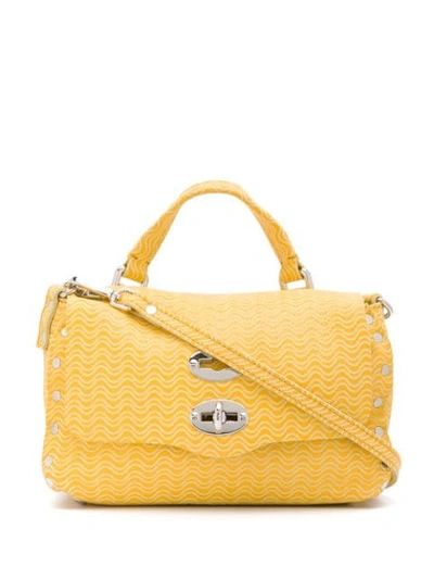 Zanellato Texturierte Handtasche In Yellow