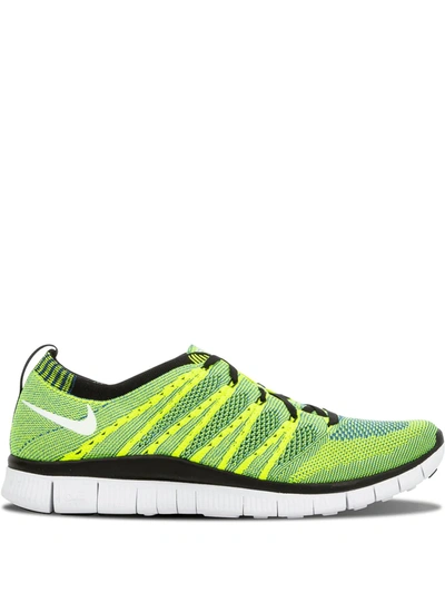 Nike Free Flyknit Htm Trainers In Green