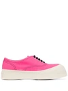 Marni Platform Sole Sneakers In Pink