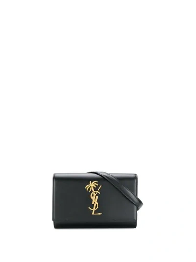 Saint Laurent Kate Leather Belt Bag In Black