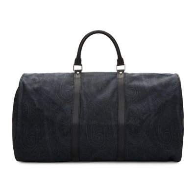 Etro Paisley Print Holdall In 200 Blue