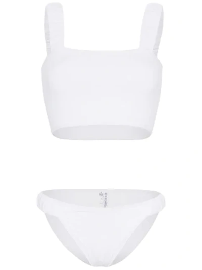 Beth Richards Scrunchie Bikini In White