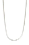 Argento Vivo Herringbone Chain Necklace In Silver