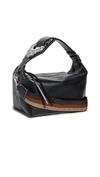 Ganni Leather Shoulder Bag In Black