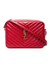 Saint Laurent Red Lou Quilted Leather Cross-body Bag