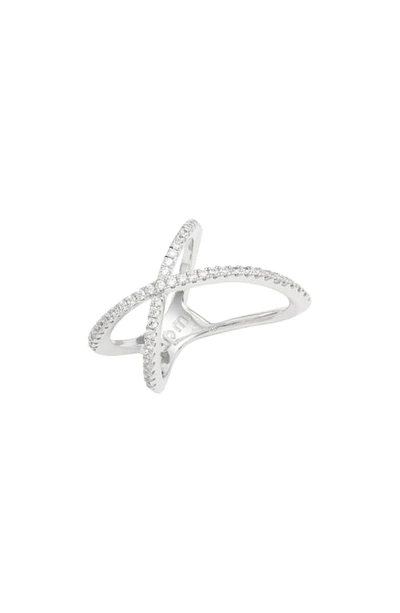 Apm Monaco X-shape Ring In Silver