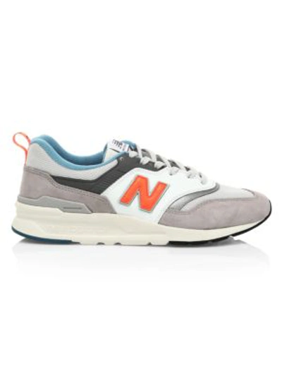 New Balance 997 Suede And Mesh Sneakers In Rain Cloud