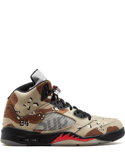 Jordan Air  5 Retro Supreme Camo In Neutrals