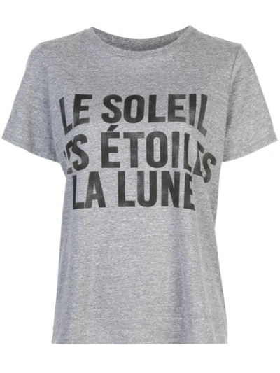 Cinq À Sept Celestial Graphic Print T-shirt In Grey