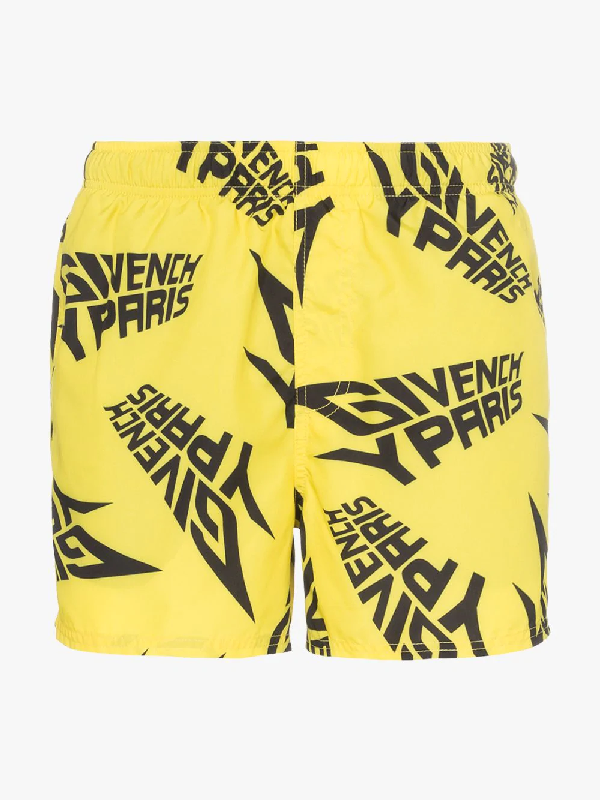 yellow givenchy shorts