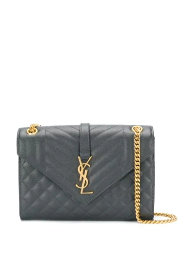 Saint Laurent Medium Envelope Bag In Grey