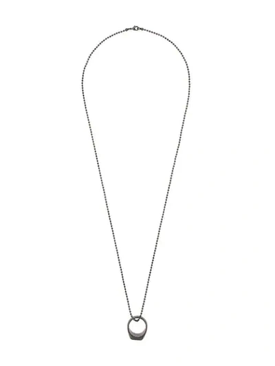 Dsquared2 Ring Necklace In Metallic