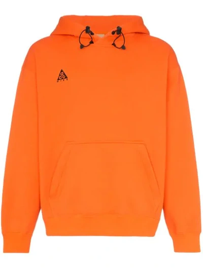 Nike Nrg Acg Drawstring Hoodie In Orange