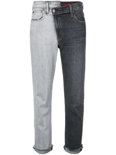Alice And Olivia Amazing Contrast Jeans In Grey