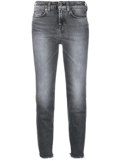 7 For All Mankind Illusion Drifted Jeans In Grey