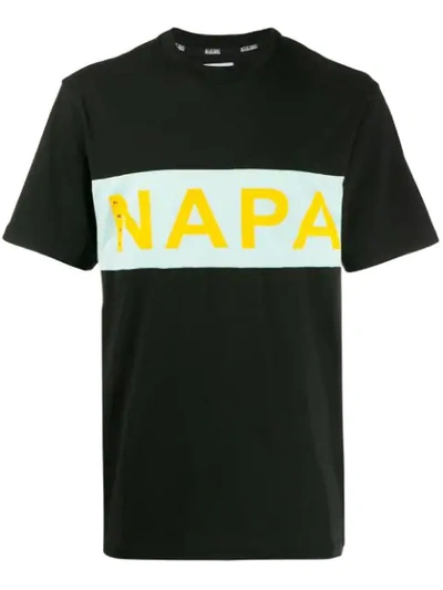 Napapijri Printed Logo T-shirt In Black