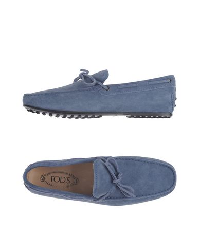 Tod's Loafers In Slate Blue | ModeSens