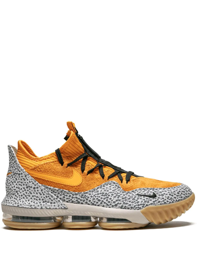 Nike X Atmos Lebron 16 Low Ac Ep Sneakers "safari" In Orange