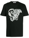 Versace Medusa Print T-shirt In Black