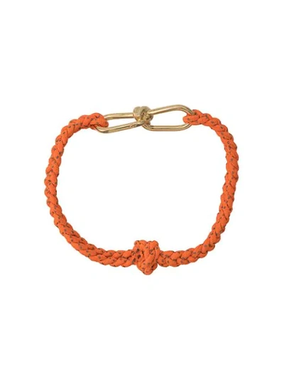 Annelise Michelson Small Wire Cord Bracelet In Orange