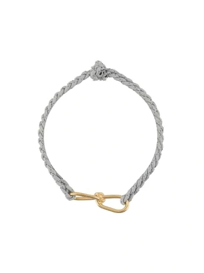 Annelise Michelson Wire Cord Bracelet In Grey